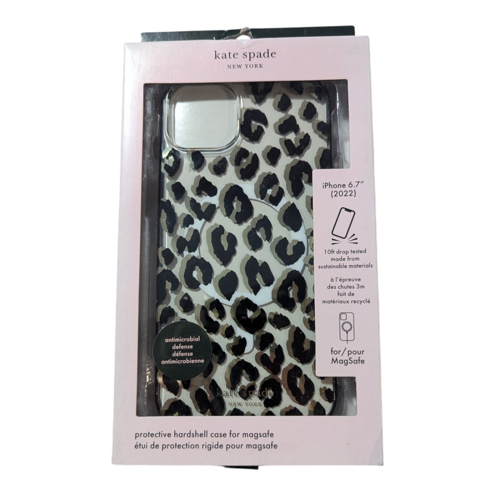 Q9. Kate Spade New York‎ Magsafe Case Apple iPhone 6.7 2022 (14 Plus) Cheetah